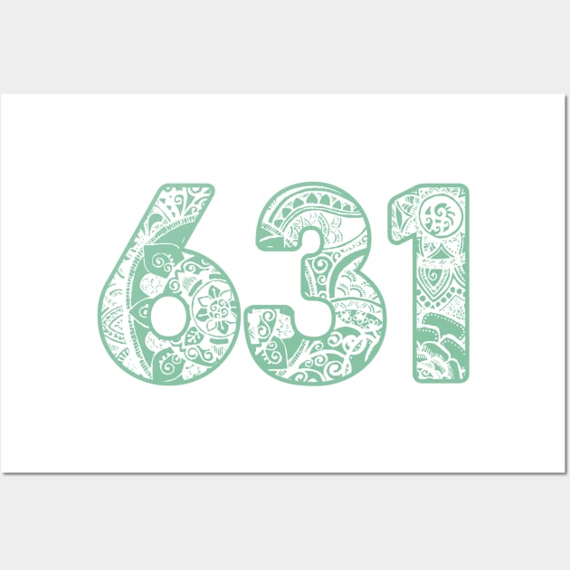 The 631 Area Code Wall Art by emilystp23